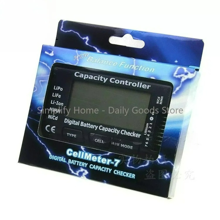 Drone Battery Voltage Checker - Pemeriksa Tegangan Baterai CellMeter7 RC Dengan