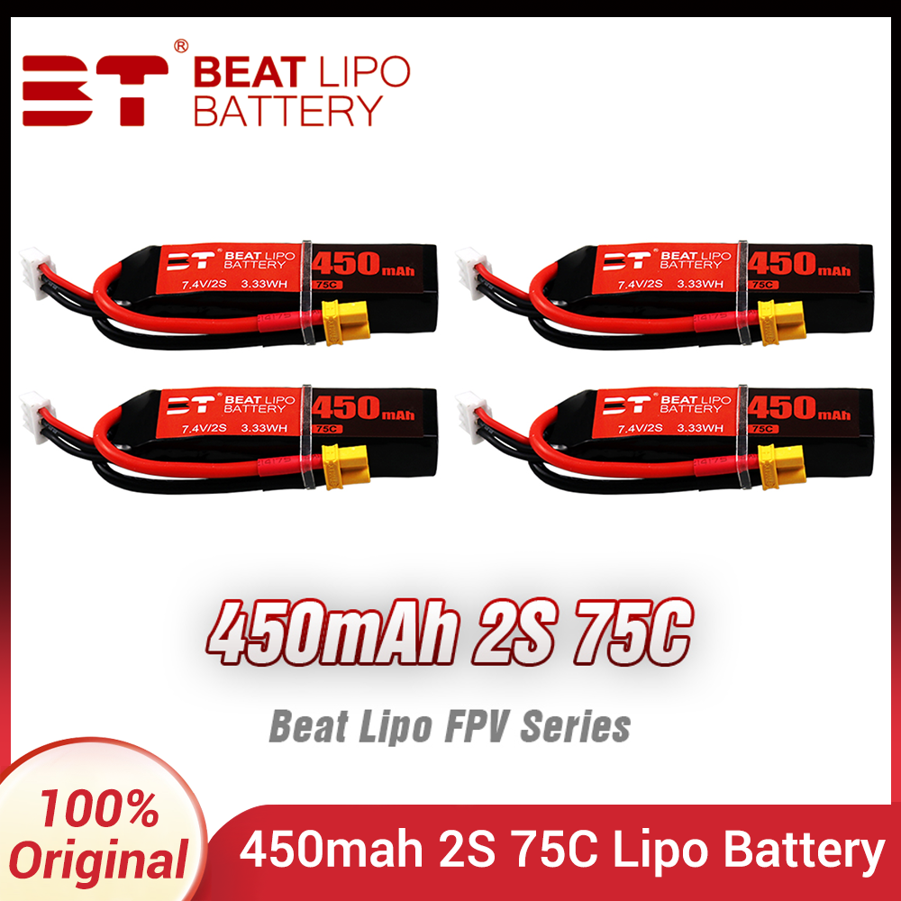Drone Battery Li-Ion - BEAT 2S 7.4V 450MAh 75C Baterai