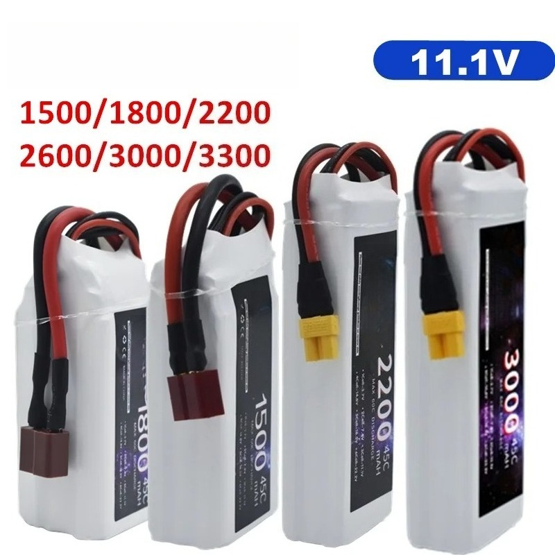 Drone Battery Li-Ion - Baterai LiPo 3S 1500mah 1800mAh 2200mah
