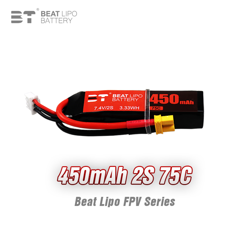 BEAT 2S 7.4V 450MAh 75C Batera - Drone Battery Li-Ion ulasan dan harga