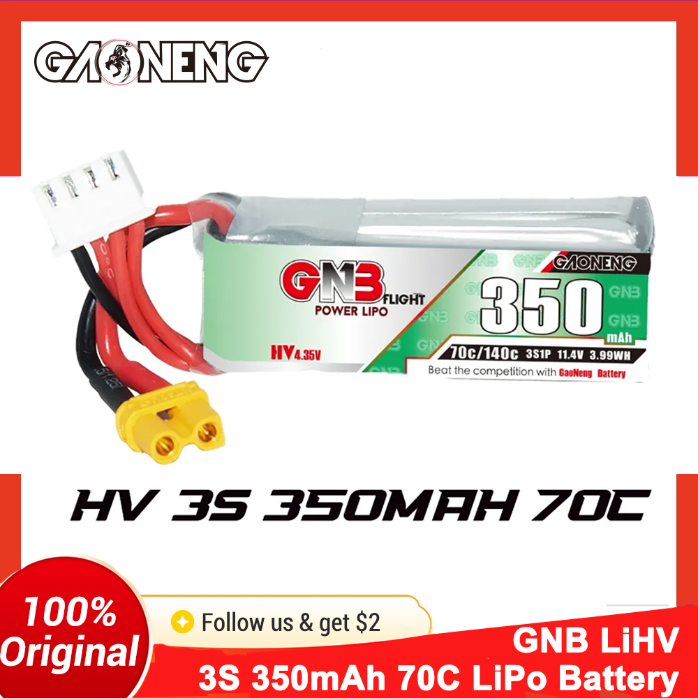 Baterai LiPo Gaoneng GNB 350mA - Drone Battery Li-Ion ulasan dan harga