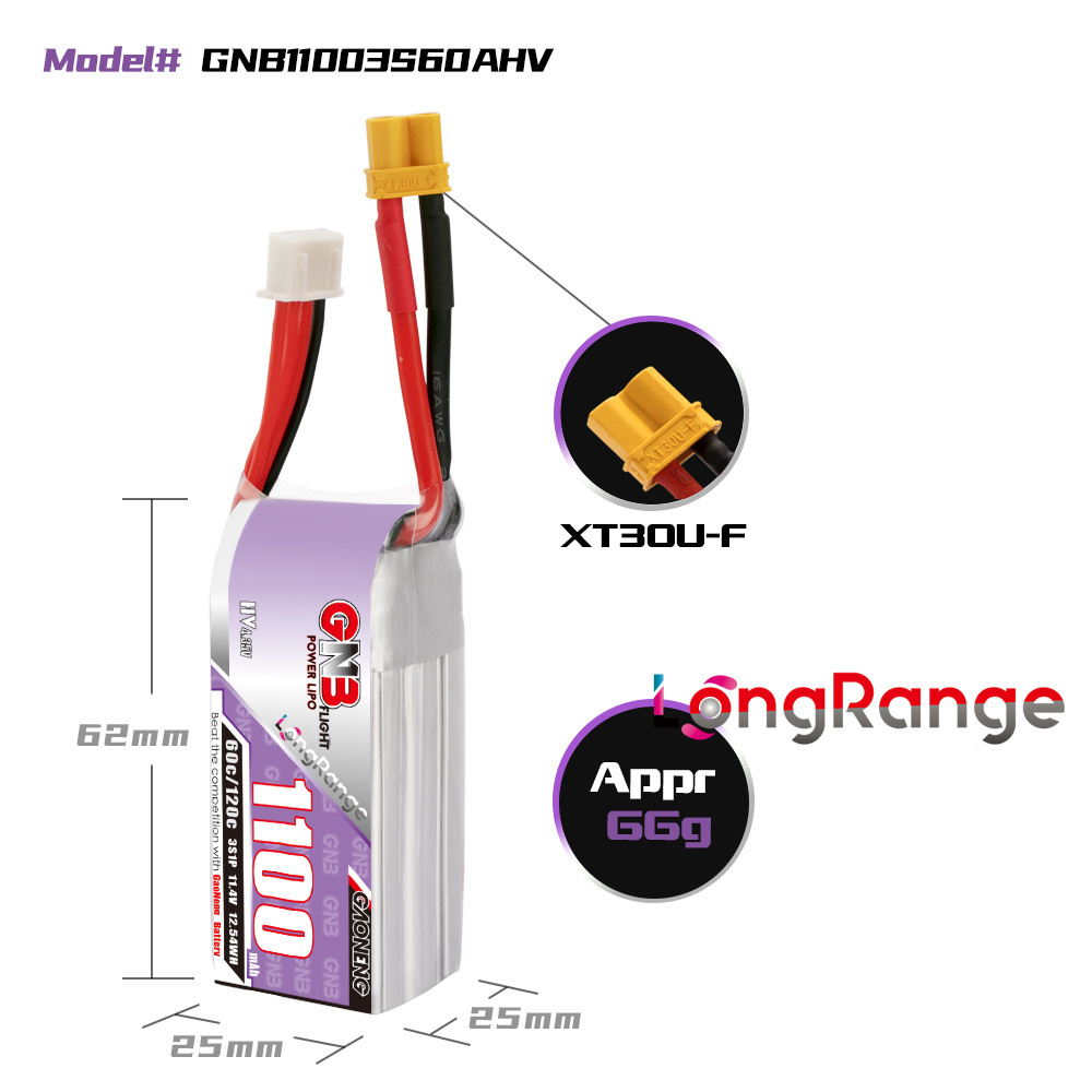 GNB Drone balap panjang, suku  - Drone Battery 4S ulasan dan harga